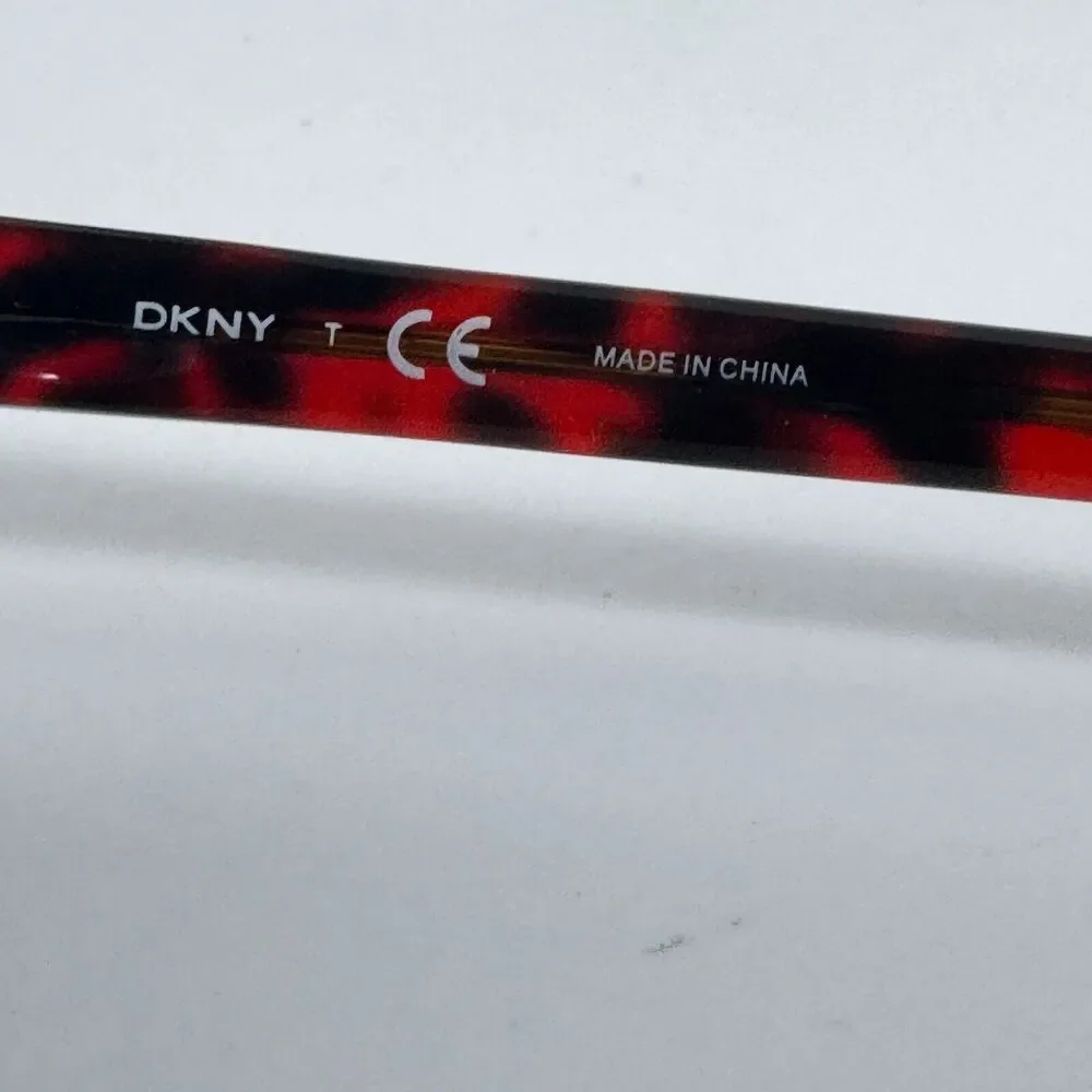 DKNY DY5651 1029 Eyeglasses Frame Half‎ Rim Silver Red Black 53-17-140 H1315